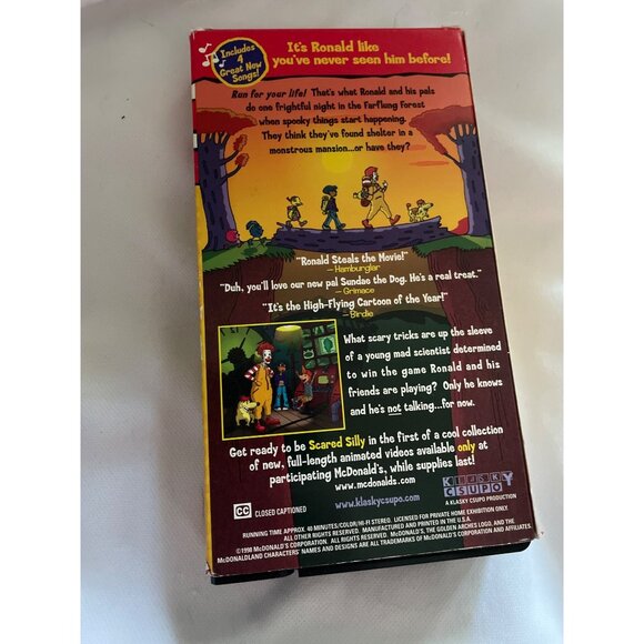 The Wacky Adventures Of Ronald McDonald: Scared Silly VHS Tape - Picture 2 of 6